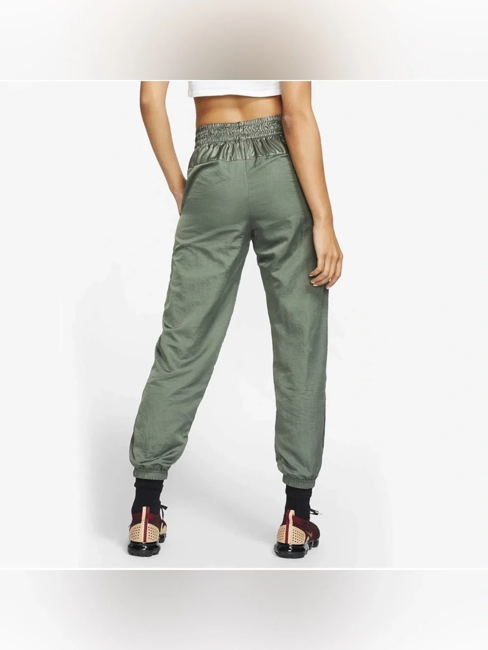 Nike X Barry's Juniper Fog Cargo Rebel Bootcamp Pants Army Green Pockets Size XL
